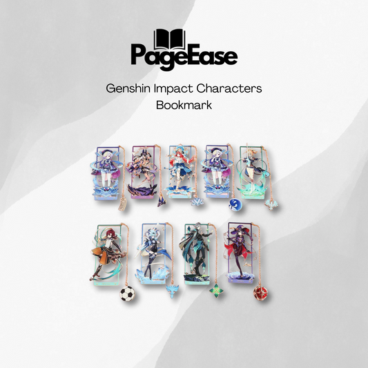 Genshin Impact Characters Bookmark