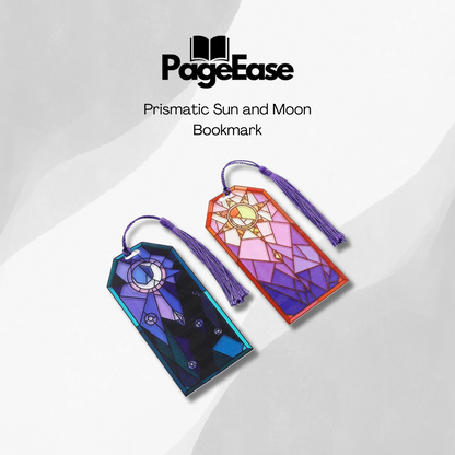 Prismatic Sun and Moon Bookmark