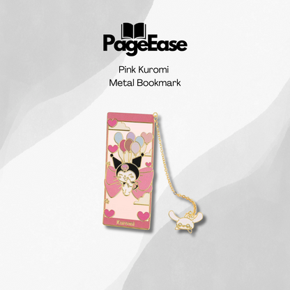 Pink Kuromi Metal Bookmark