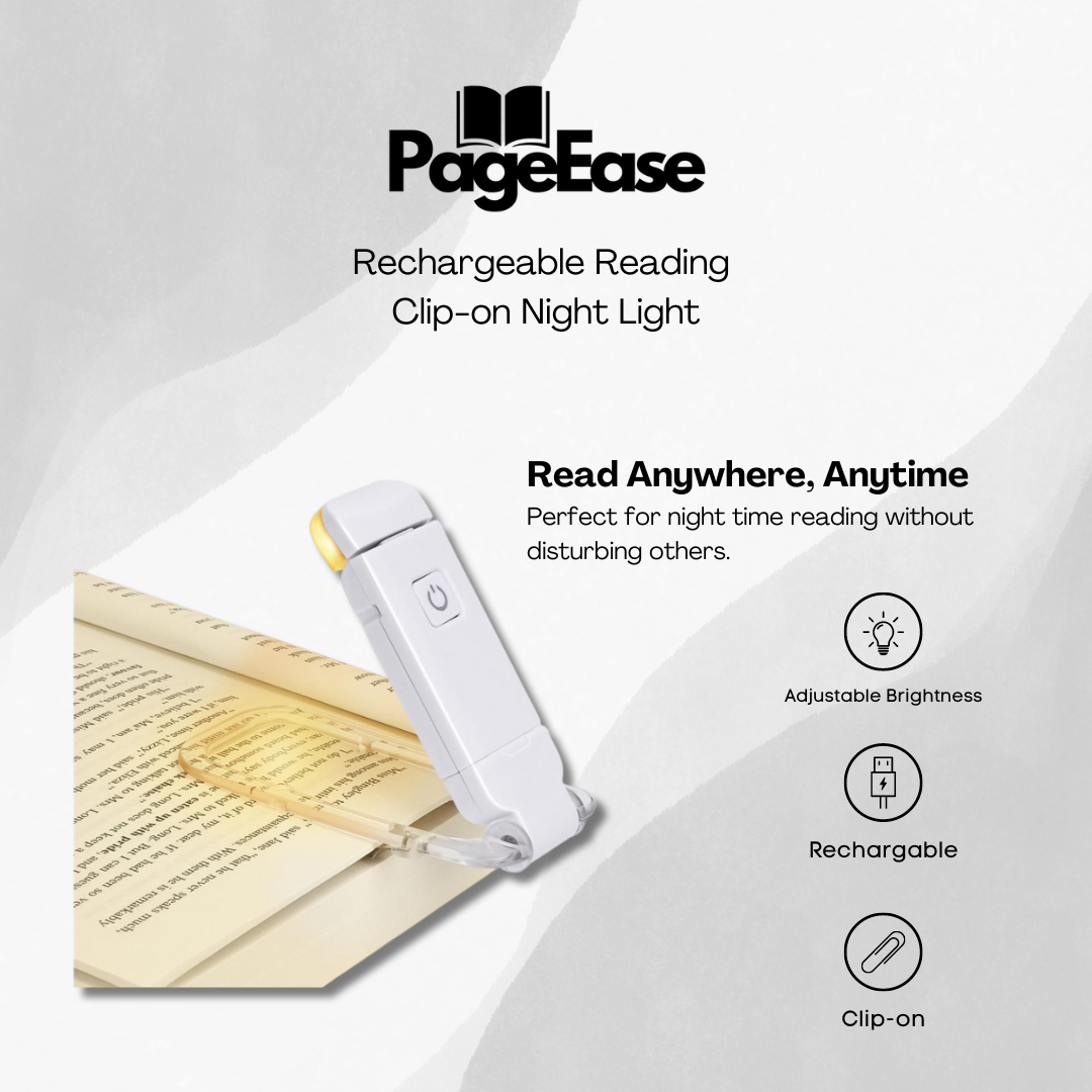 PageEase™ Rechargeable Reading Clip-on Night Light