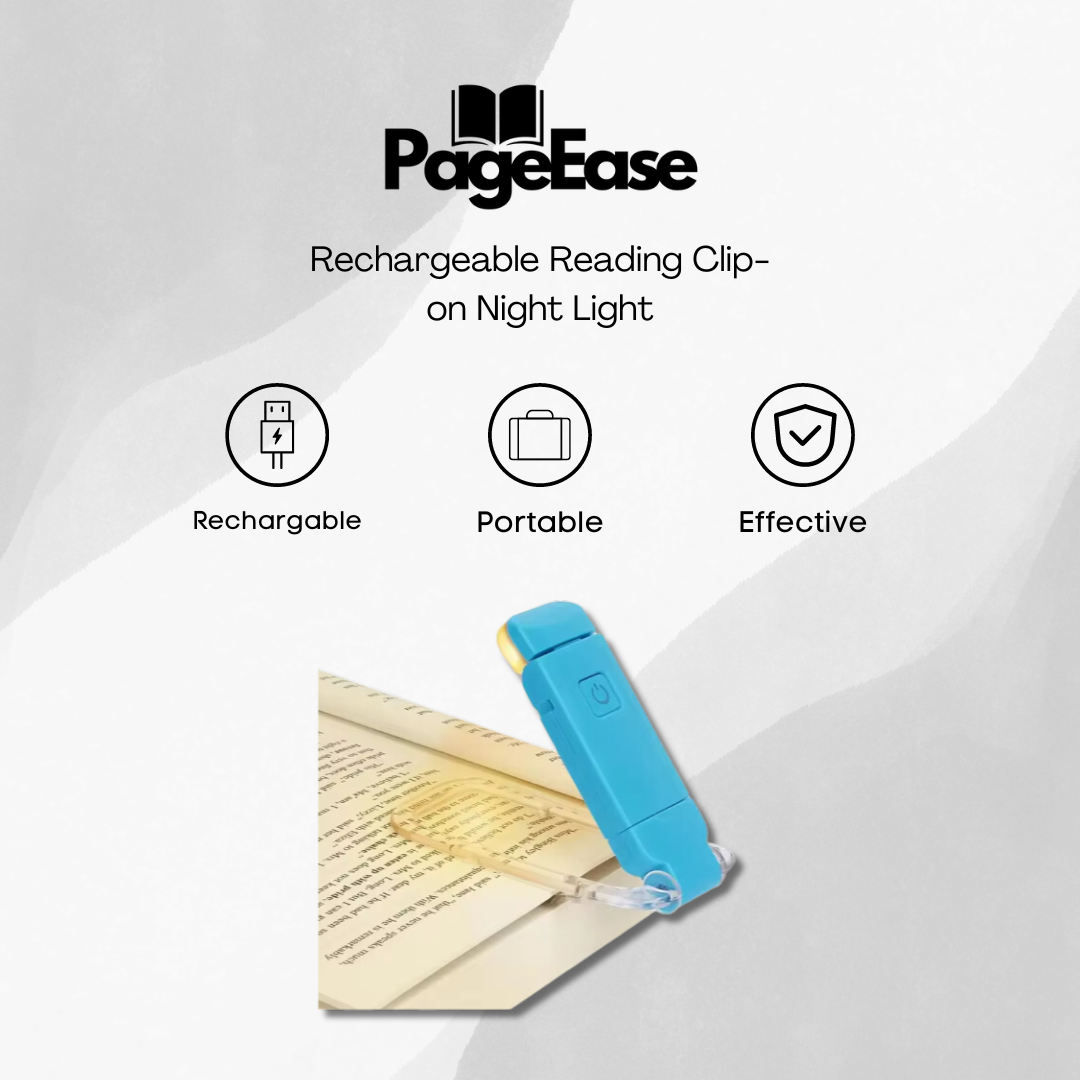 PageEase™ Rechargeable Reading Clip-on Night Light