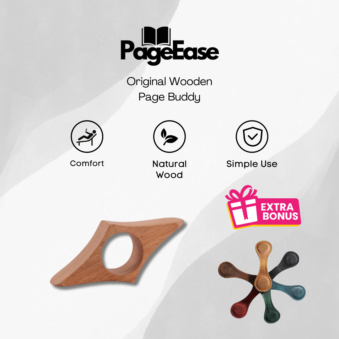 PageEase™ - Original Wooden Page Buddy