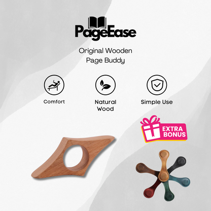 PageEase™ - Original Wooden Page Buddy