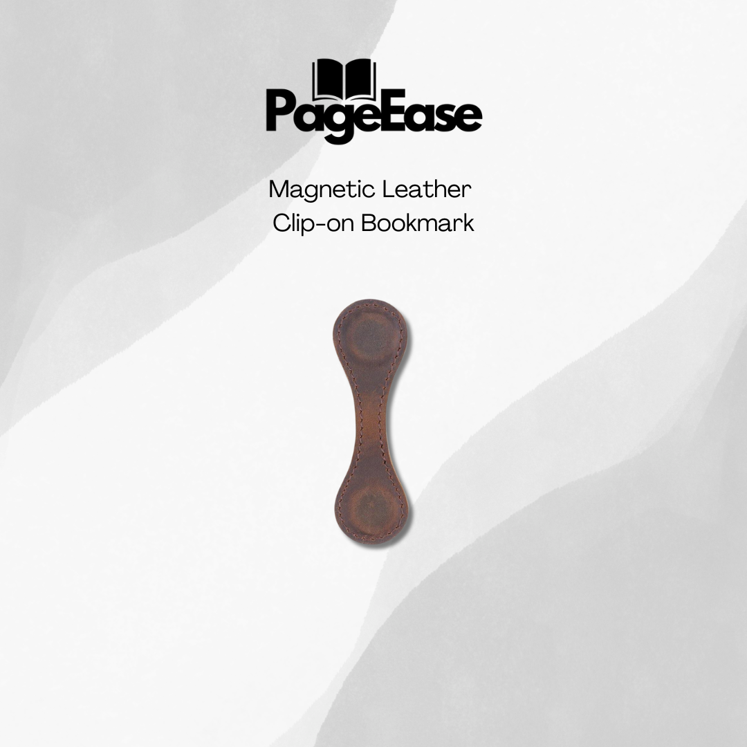 PageEase Magnetic Leather Bookmark