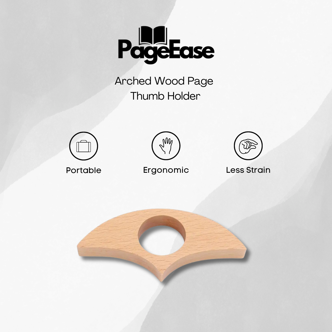 PageEase™ - Arched Shaped Wood Page Buddy