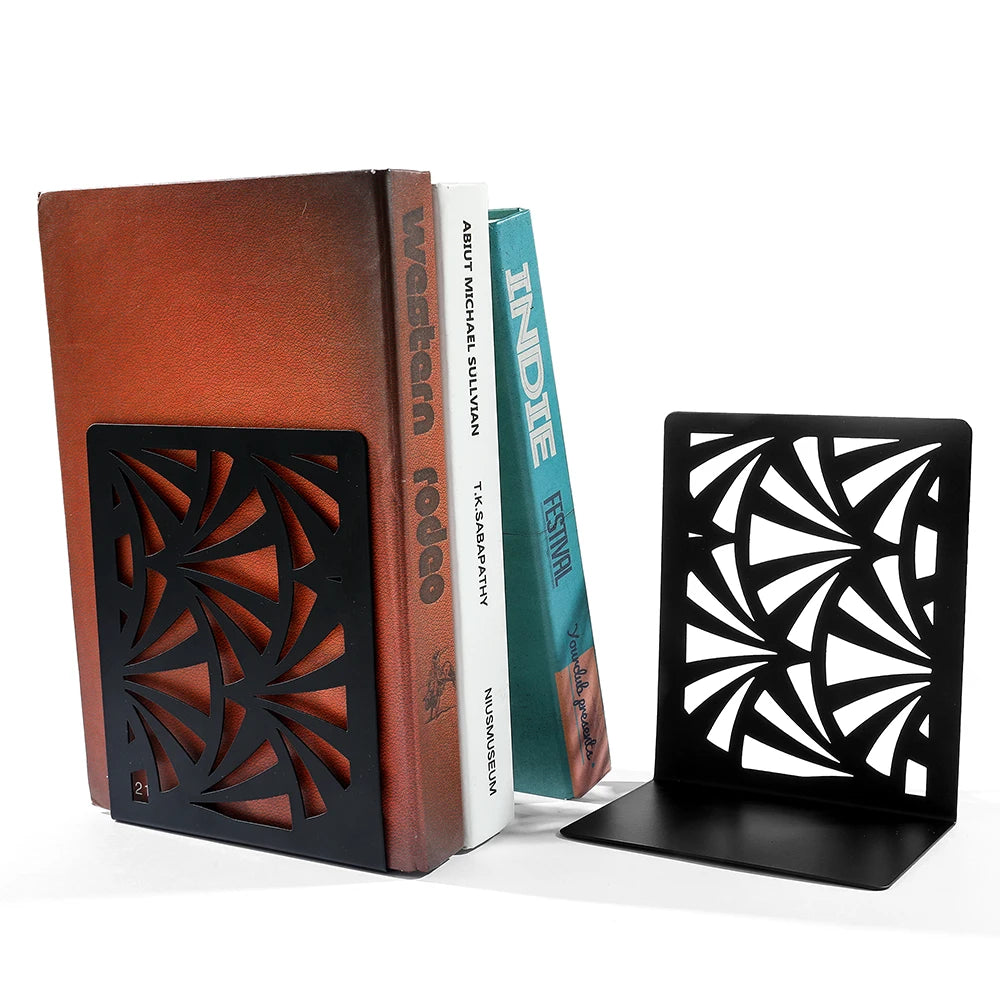 Black Fan Style Bookend