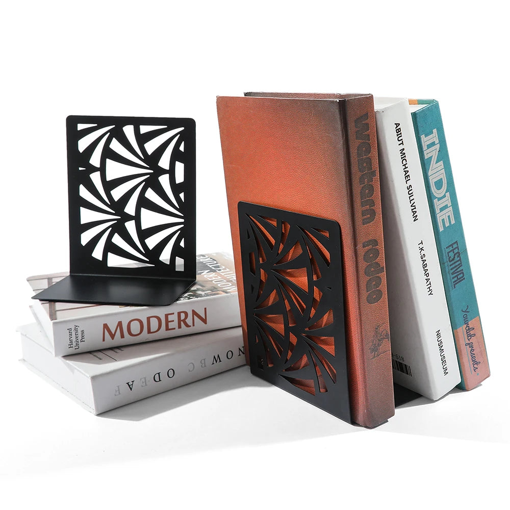 Black Fan Style Bookend