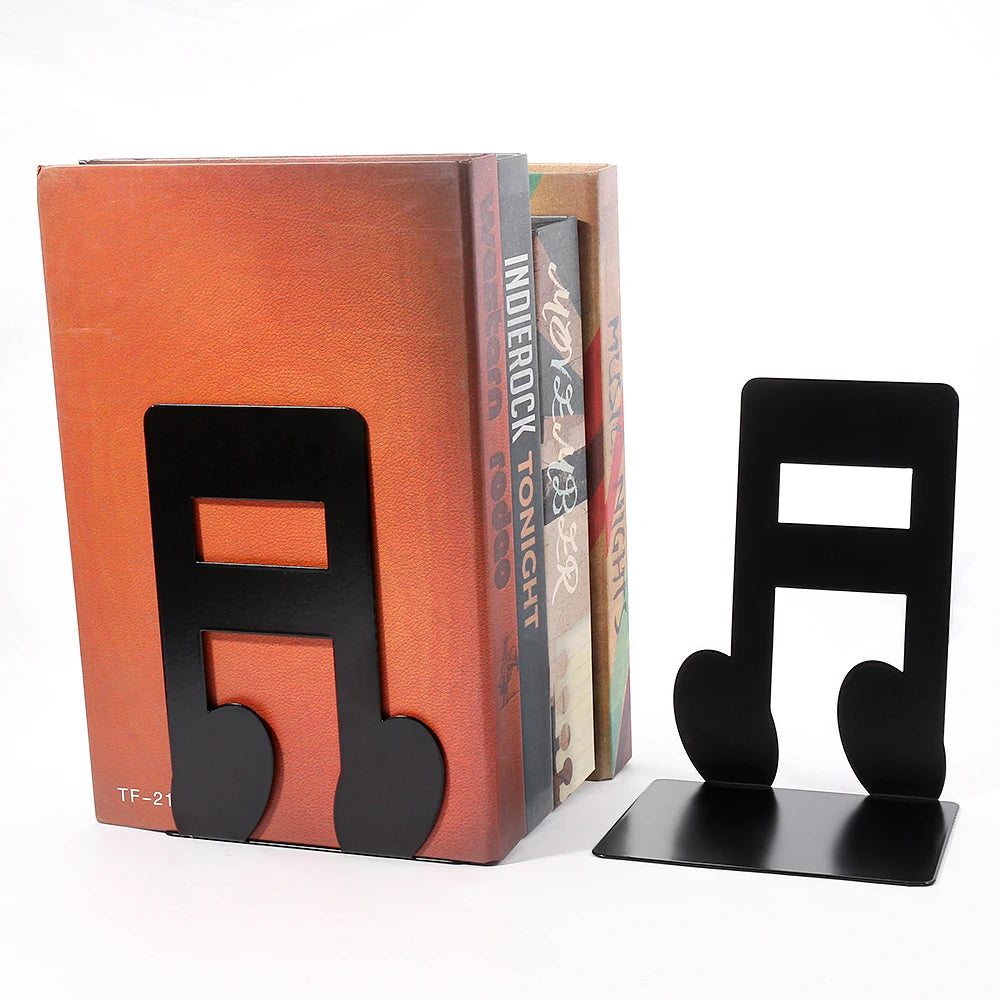 Black Music Note Bookend