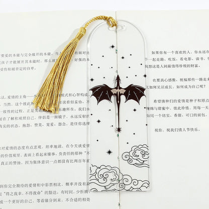 Dragon Bookmark with Golden Tassel