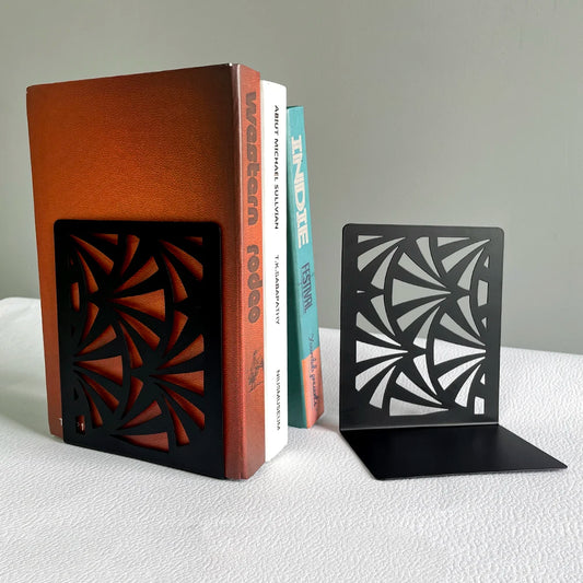 Black Fan Style Bookend