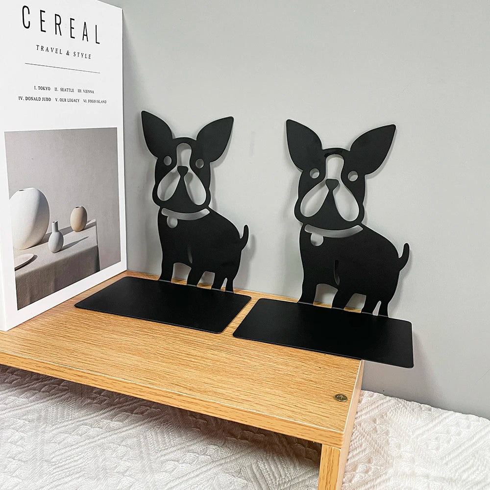 Black French Bulldog Bookend