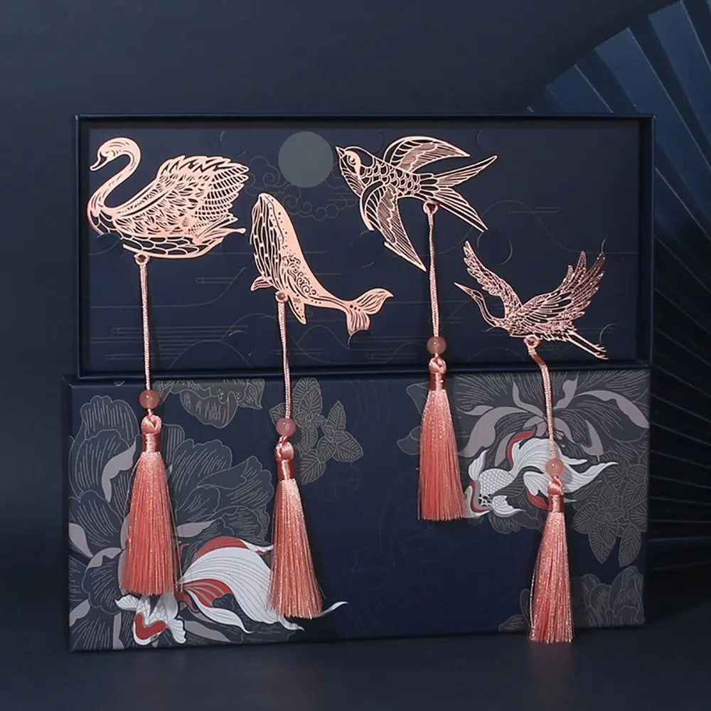 Chinese Style Animal Bookmarks w/ Tassel