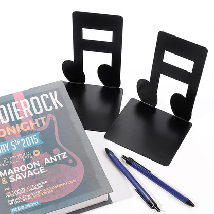 Black Music Note Bookend