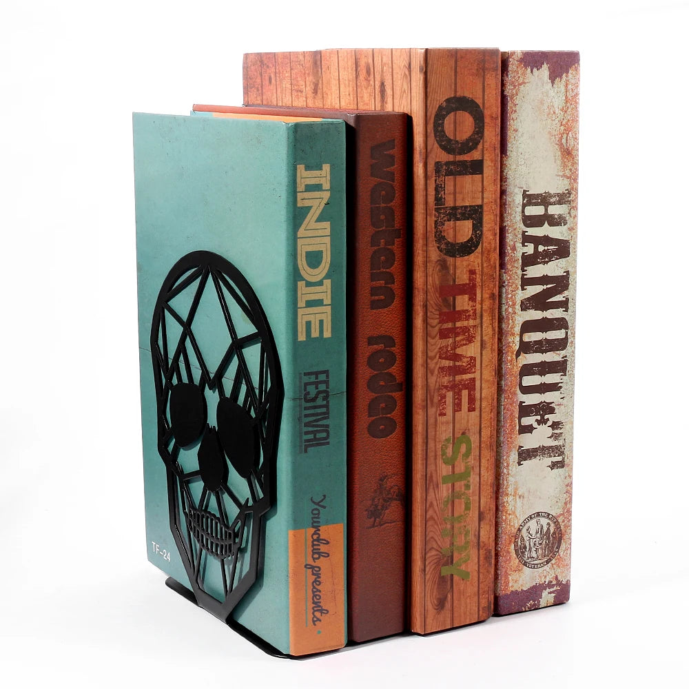 Black Skull Bookend