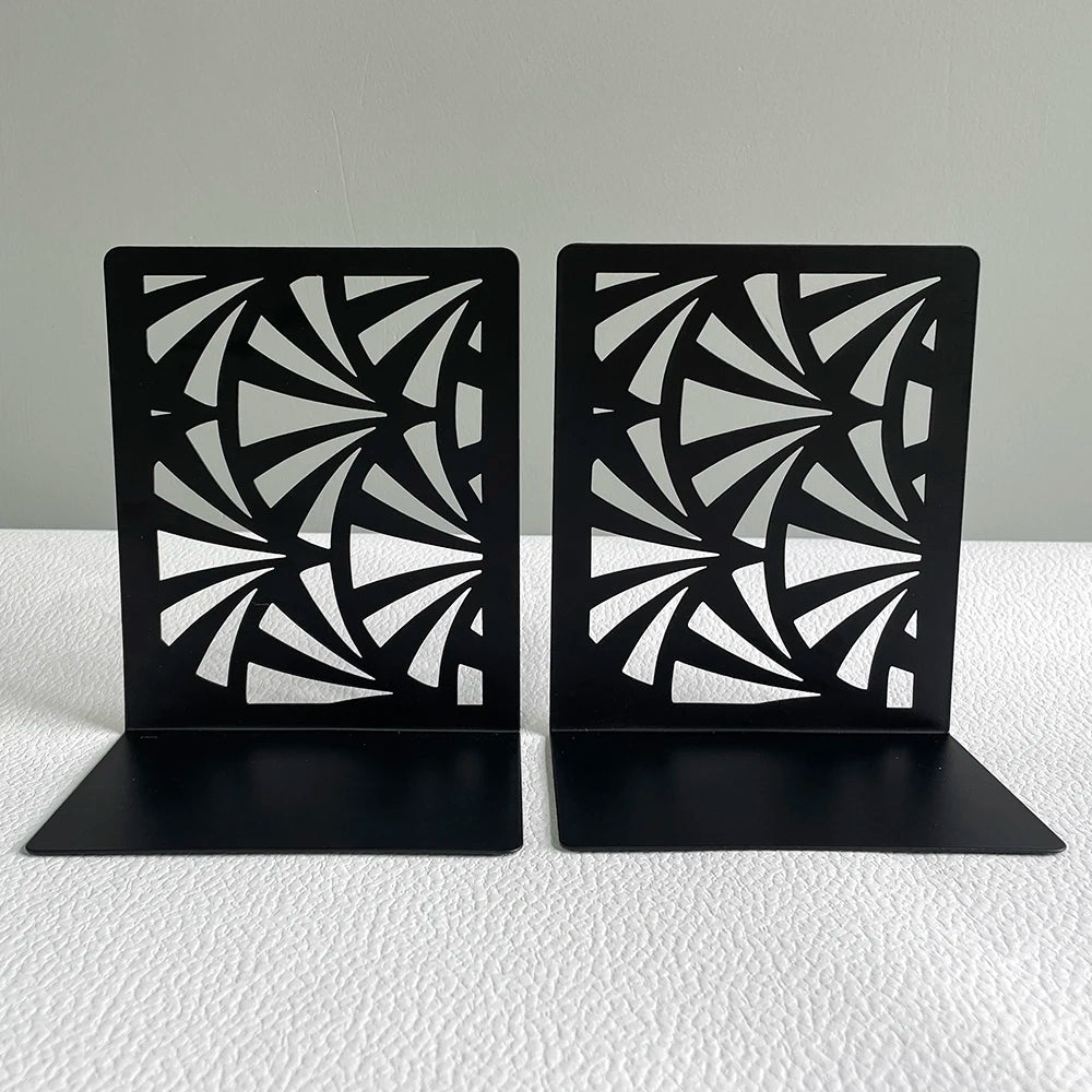 Black Fan Style Bookend