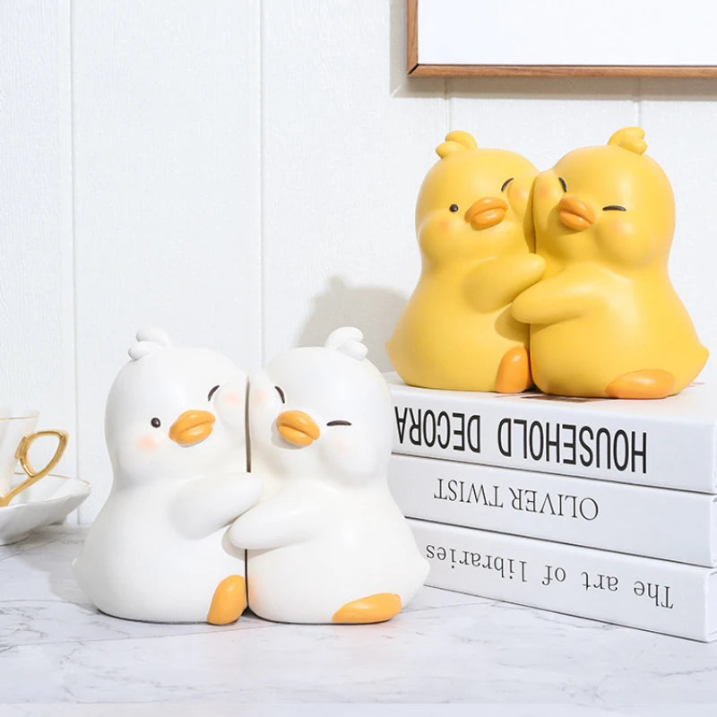 Hugging Duck Bookend