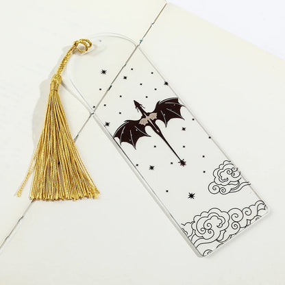 Dragon Bookmark with Golden Tassel