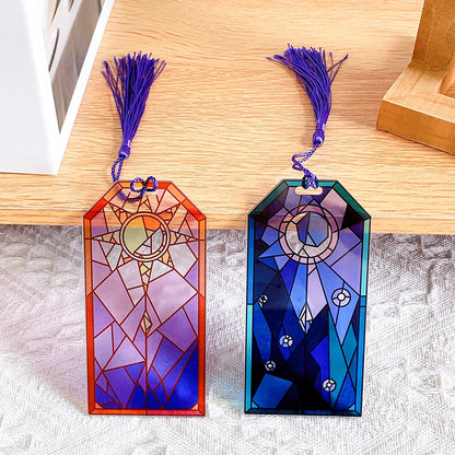 Prismatic Sun and Moon Bookmark