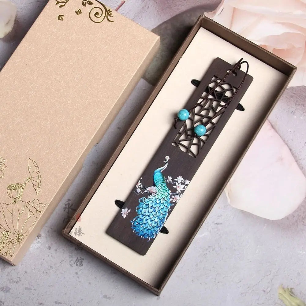 Chinese Style Wooden Bookmark