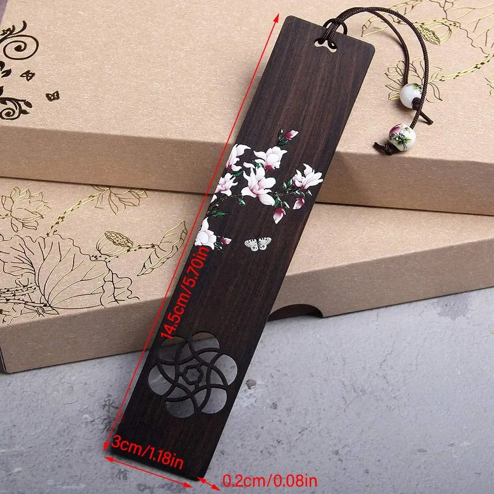 Chinese Style Wooden Bookmark