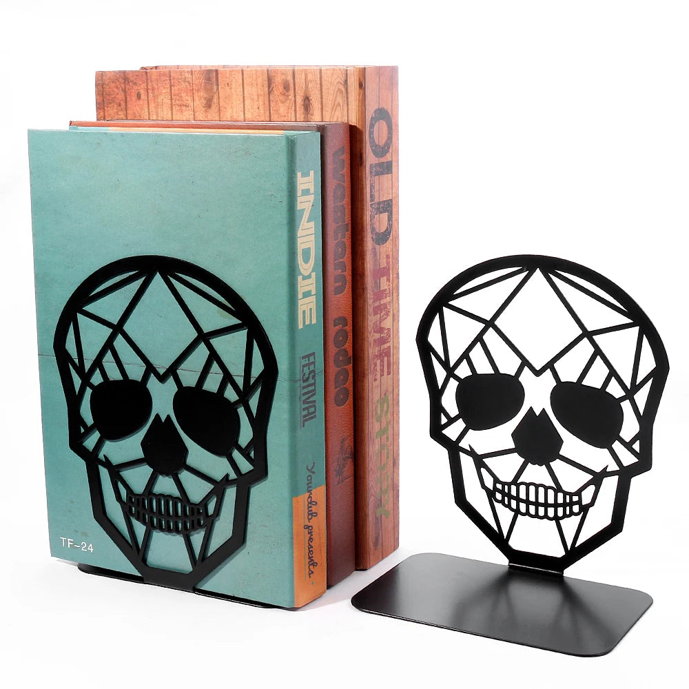 Black Skull Bookend