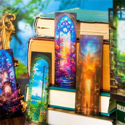 (8pcs) Fantasy Earth Bookmarks