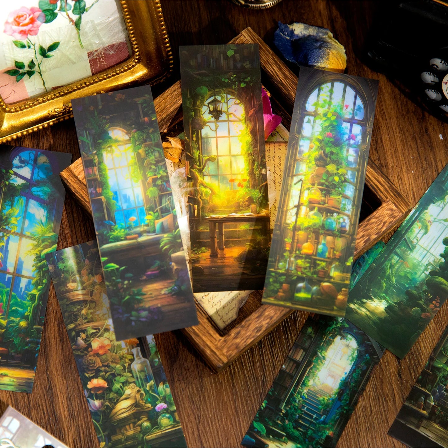 (8pcs) Fantasy Earth Bookmarks