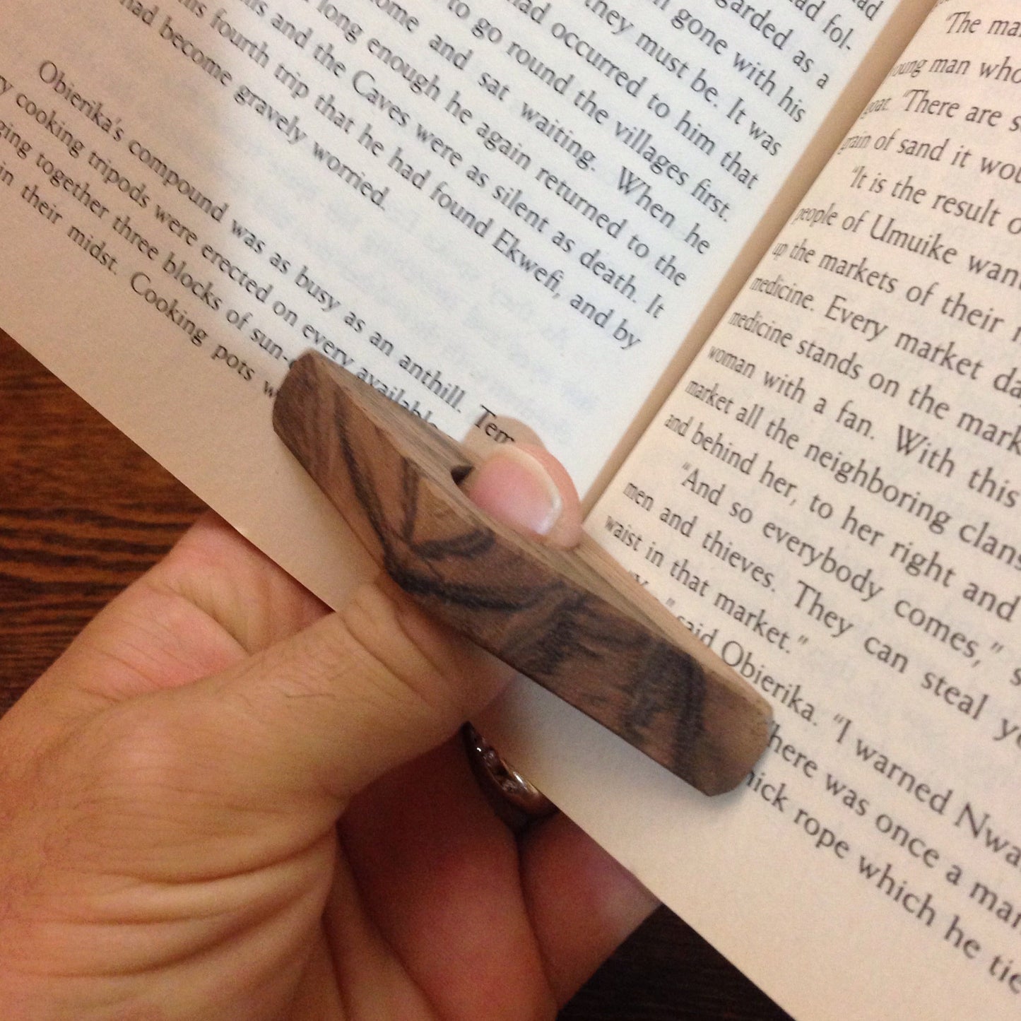 PageEase™ - Original Wood Thumb Page Holder